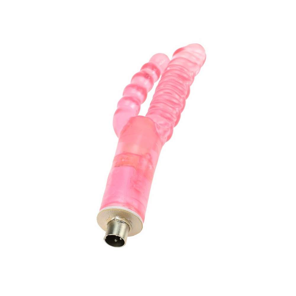 Double Dong Vaginal And Anal Realistic Dildo Masturbator For Sex Machine Accessories