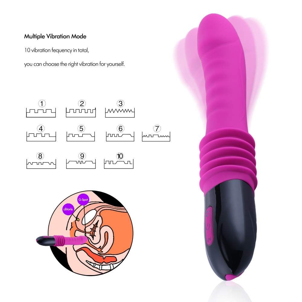 Hismith Mini Thrusting Machine & Vibrator 2 in 1 Thrusting Speed Dildo Vibrator