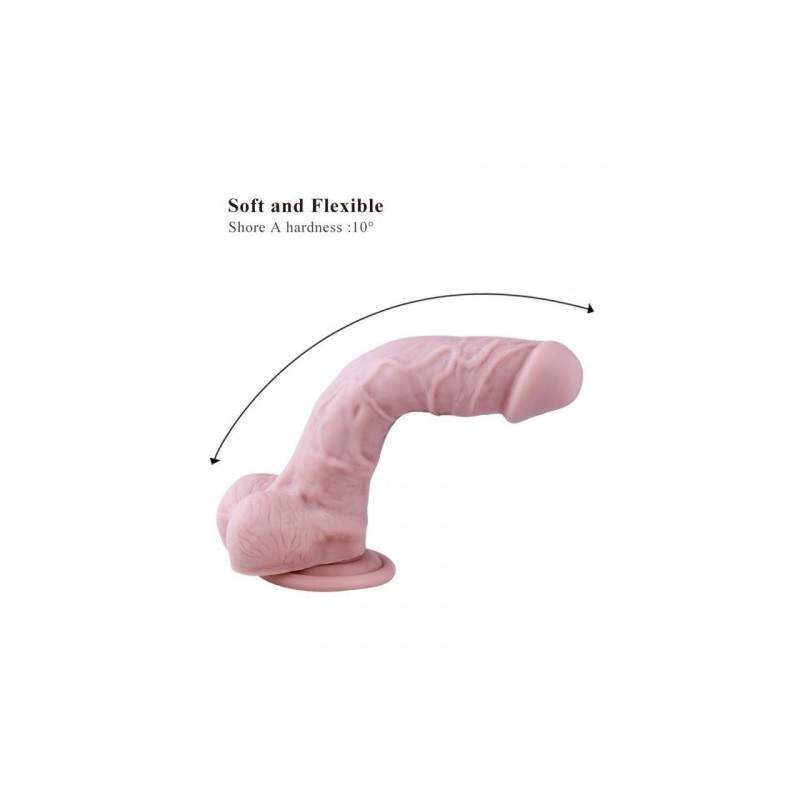 Premium Silicone Dildo,Realistic Penis With Suction Cup (Large)