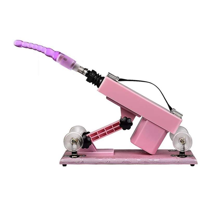 Hismith Adjustable Speed Automatic Sex Machine With Quality Dildo Accessories - Pink