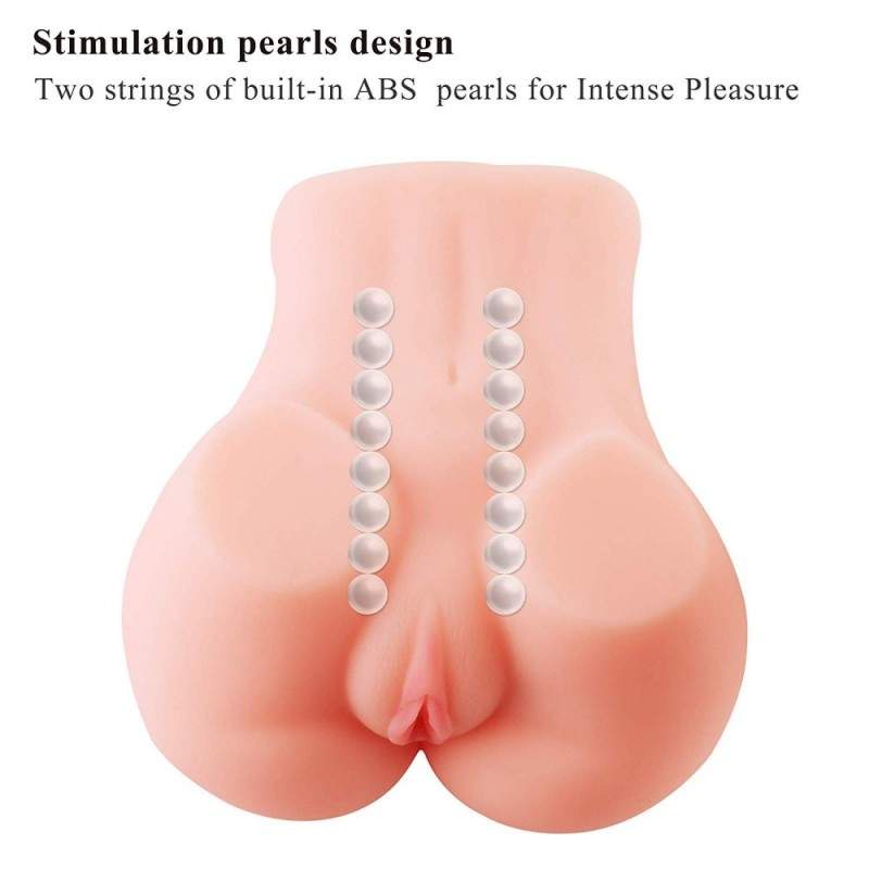 Sinloli Pussy Anal Ass Male Masturbator With Built-In Stimulation Pearls For Intense Pleasure