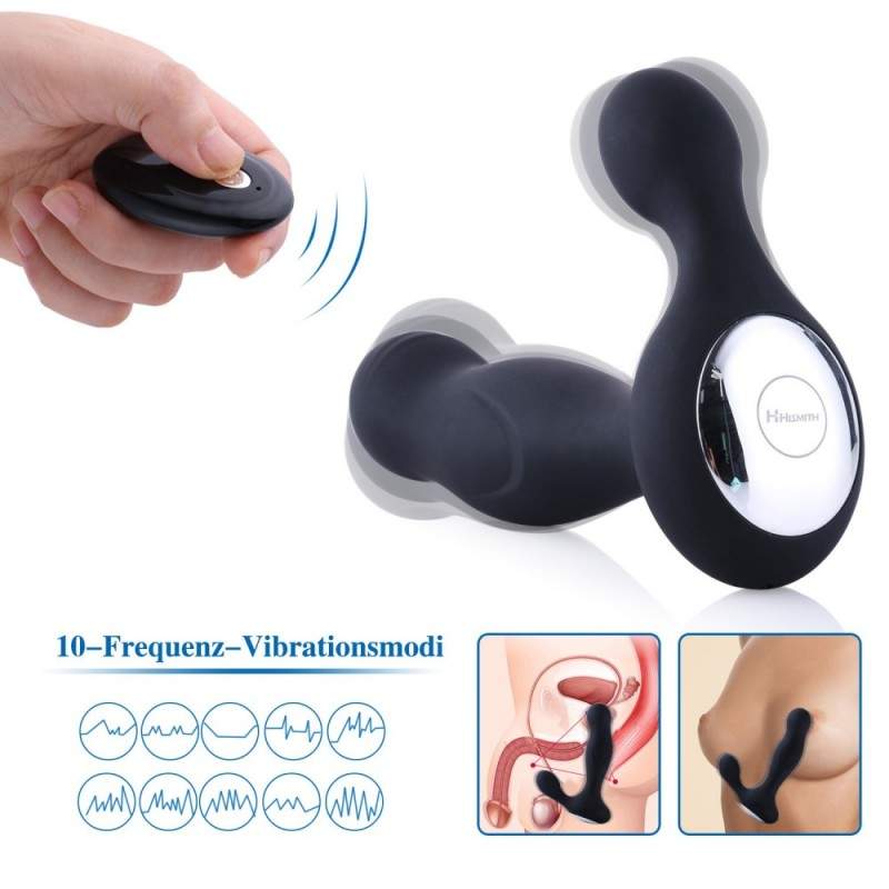 HISMITH Male Vibrating Prostate Massager Sex Toy For Wireless Remote Control Anal Pleasure