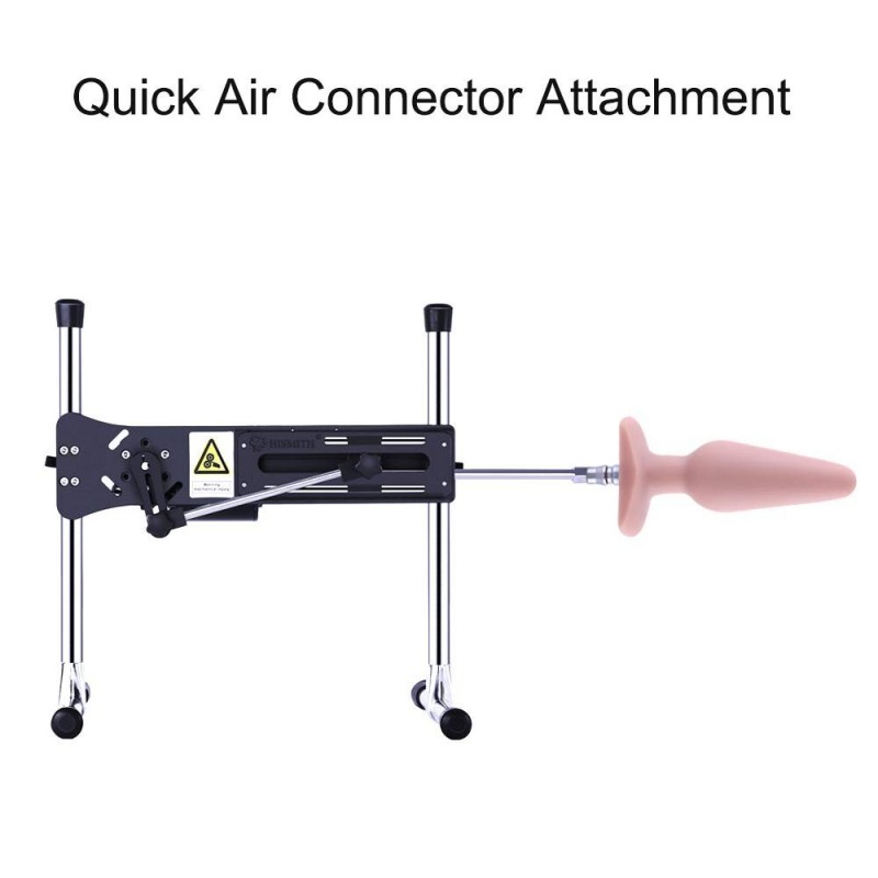 5.7" Silicone Anal Plug For Hismith Sex Machine With Quick Air Connector