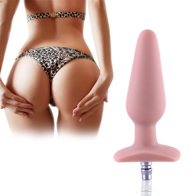 5.7" Silicone Anal Plug For Hismith Sex Machine With Quick Air Connector