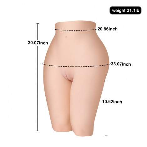 Sinloli 14kg Lonnie Sex Doll Female Leg Torso, Realistic TPE Love Doll for Male Masturbation, Flexible Pussy Ass Adult Sex Toy