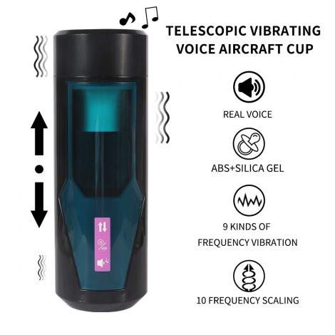 Thrusting Masturbation Cup With 9 Frequency Vibration For Hismith Premium Sex Machine With KlicLok System