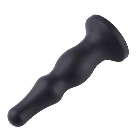 Hismith 7.4" Dual-Ripple Silicone Anal Plug With KlicLok System For Hismith Premium Sex Machine