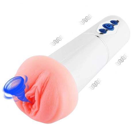 Virgin Pocket Pussy, 5 Suction Strengths and 10 Vibration Modes Automatic Male Masturbator Cup with Hymen for Men Masturbation