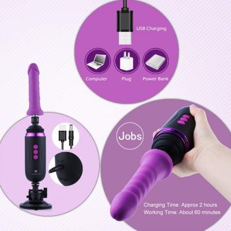 Hismith Capsule - Hand-Held Premium Sex Machine With KlicLok System - App Control Mini Sex Machine With Traveling Bag