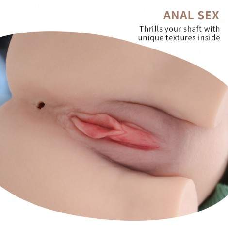 SINLOLI Rolan 4.3kg Realistic 3D Male Masturbator, Half Body Sex Doll with Vagina and Anal