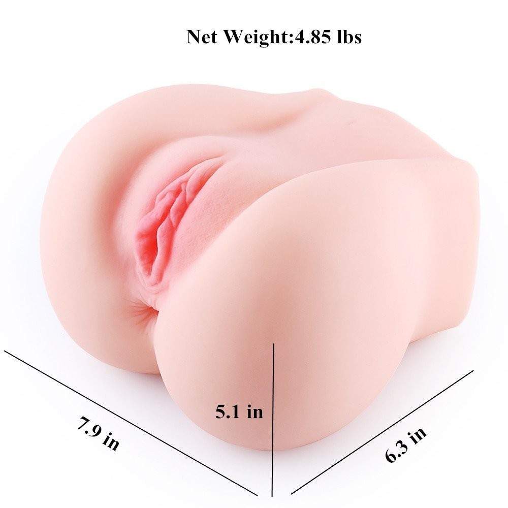 SINLOLI Life Size Pussy Anal Ass Doll, 3D Realistic Male Masturbator for Male Masturbation (4.85 Pounds)