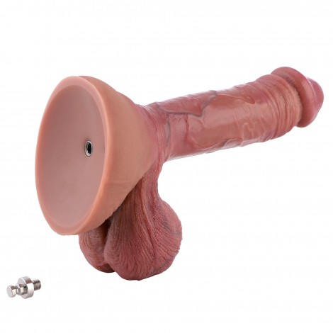 Hismith 8.46" Dual-density dildo with veins,6.5" Insertable